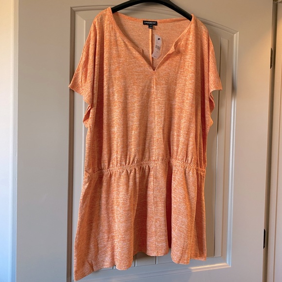 Lane Bryant Tops - Brand new with tags orange top from Lane Bryant. Fun and lightweight.
